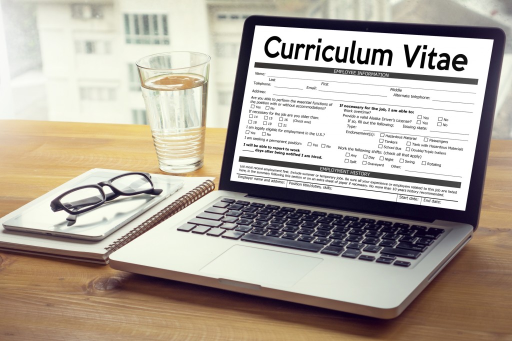 CV - Curriculum Vitae (Job interview concept with